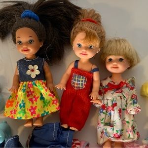 1994 Mattel Barbie Kelly Little Sister Dolls and Accessories